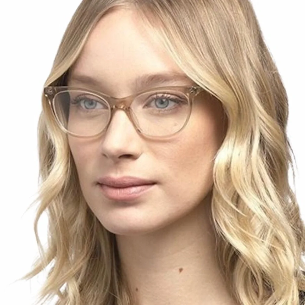 DIFF Jade Blue Light Glasses Vintage Crystal Frame NEW